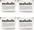 4pcs Makeup Bags Hawaii Cosmetic Bag Hawaiian Gifts Hawaiian Souvenirs Thank You Gifts for Women Female Grandma Mom Sister Friend Wife Travel Toiletry Bag Thanksgiving Christmas Birthday gift