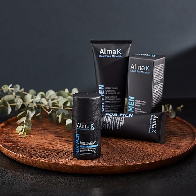 Alma K Nourishing Aftershave Balm - Aftershave for Men - Post Shave Balm for Men - Non Greasy Aftershave Lotion for Men - Dead Sea Minerals - 3.4 oz