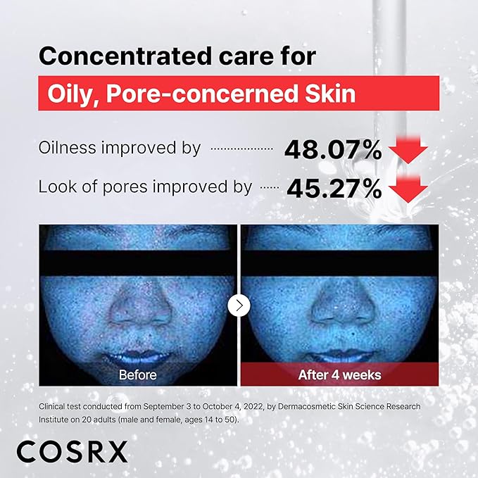 COSRX 15% Niacinamide Face Serum, 0.67 fl oz, Pore Minimizer Serum for Face, Even Skin Tone, Korean Skin Care