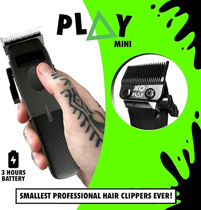 TPOB Mini Play Professional Hair Clippers (Grey)
