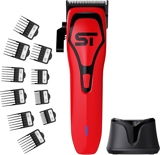 Supreme Trimmer Darkstar 72 Clipper with Magnetic Vector Motor | 180 Min Run Time, 9000 RPM Barber Hair Clipper | Low Noise, Professional Clipper DLC Blades | STC72
