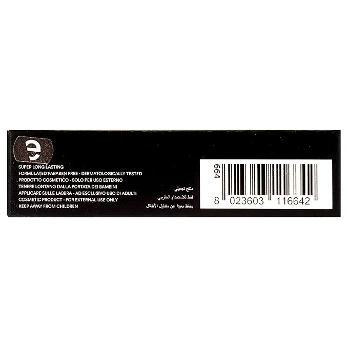 EVAGARDEN Pleasure Lipstick - Moisturizes and Nourishes - Protects with SPF - Soft Application Spreads Easily and Provides Smoothness - Gives Volume Effect and Bright Color - 664 Rose Wine - 0.1 oz