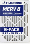 Filter King 17.25x19.25x2 Air Filter | 6-PACK | MERV 8 HVAC Pleated A/C Furnace by FilterKing