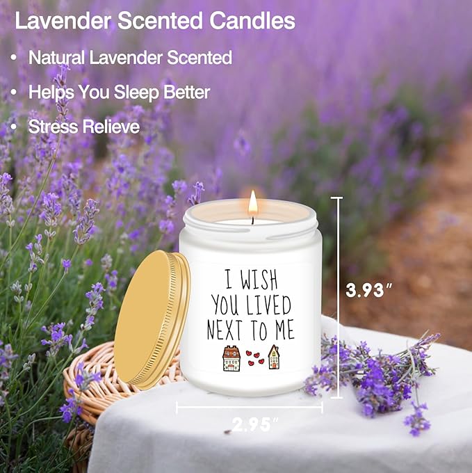 Homsolver Gifts for Women, Birthday Gifts for Women, Christmas Stocking Stuffers Unique Friendship Gift for Best Friend Birthday, Her, BFF, Sisters, Besties, Mom - Funny Lavender Scented Candles