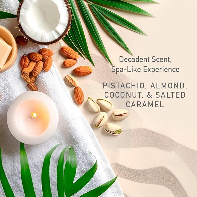 NATURE WELL Cheeky Firming & Moisturizing Body Cream, Lightweight & Quick-Absorbing Formula to Help Visibly Firm & Smooth Skin, Scented with Pistachio, Almond, Coconut, & Salted Caramel,12 Oz