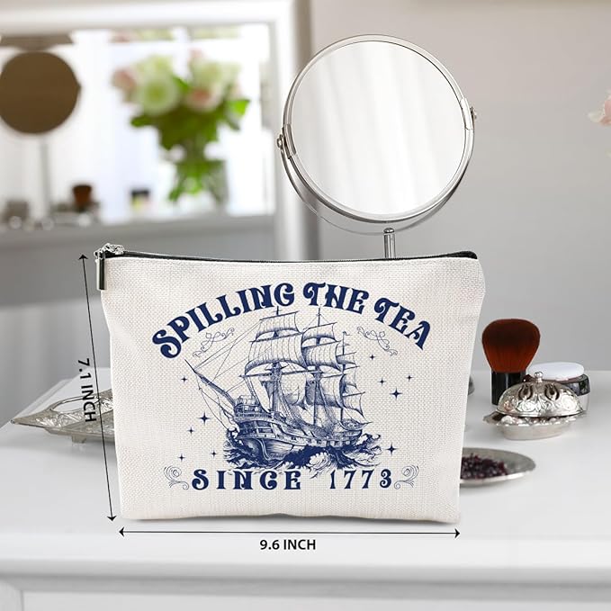 History Teacher Gifts Makeup Bag, Teacher Appreciation Gifts Cosmetic Bag, Funny Organizer Zipper Pouch, Gifts for History Lovers Women Girls Friends Sister Coworker Daughter
