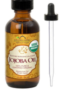 US Organic Jojoba Oil, USDA Certified Organic,100% Pure & Natural, Cold Pressed Virgin, Unrefined, Haxane Free, Sourced from Middle East directly (Small (2oz, 56ml))