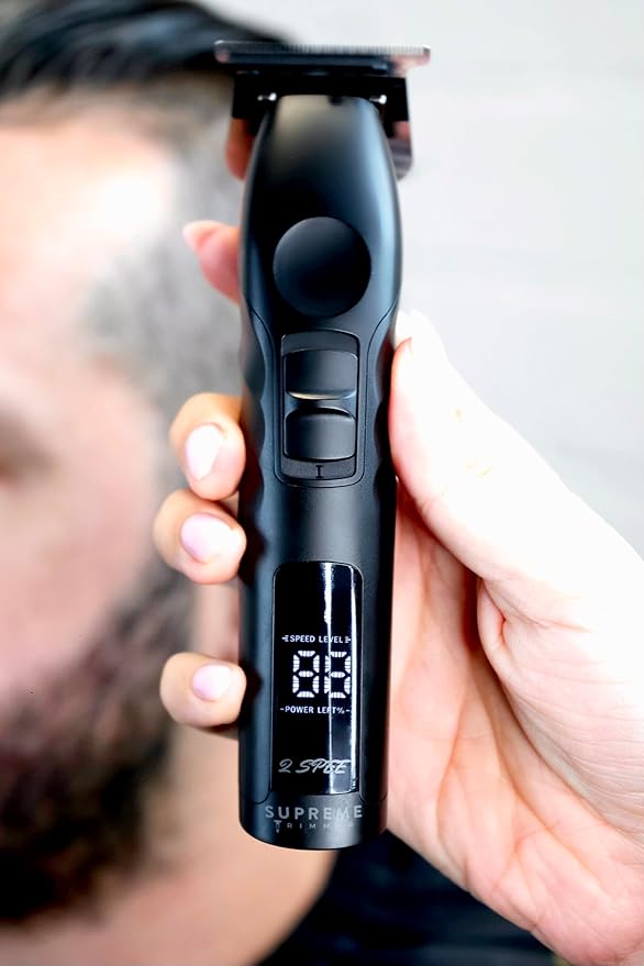 Supreme Trimmer 2Spee ST622 – Cordless Beard & Hair Trimmer for Men | 2-Speed Motor, 180 Min Runtime, Zero-Gap Adjustable Blade, Digital Display, Removable Blade Design