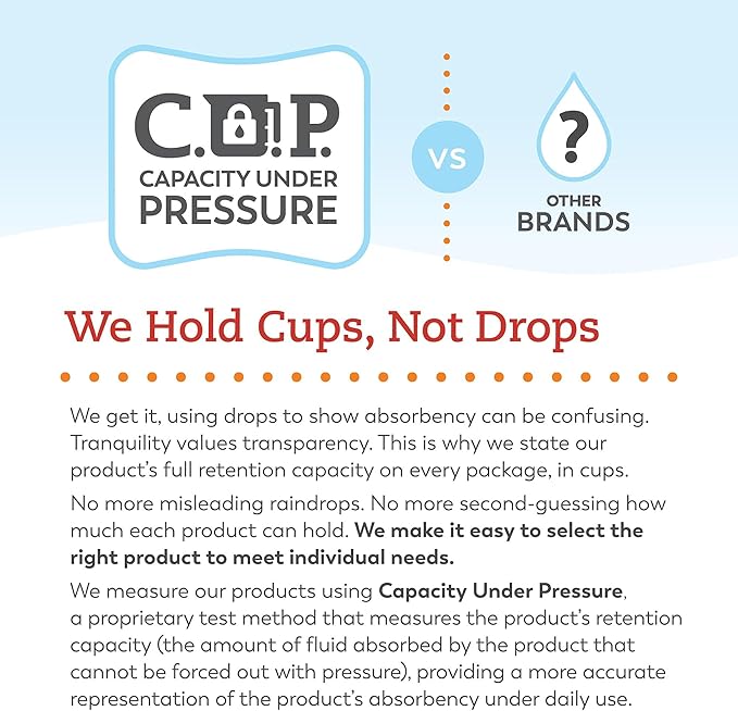 Tranquility Premium OverNight Disposable Absorbent Underwear (22 Count) - XS, 17-28 in. Waist - Maximum Absorbency, All-Night Sleep, Breathable Comfort, 22 Adult Diapers
