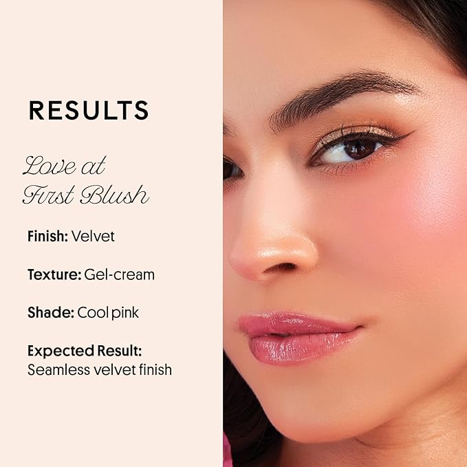 Winky Lux Cheeky Rose Liquid Blush – Gel-Cream with Buildable Color, Lightweight Velvet Finish, Long-Lasting Cool Pink Shade, Lovely