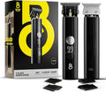 The Beard Club Professional T-Blade Beard Trimmer for Men LT - Barber Electric Shaver, Mustache & Hair Clippers for Men Zero Gapped Cordless Buzzer Hair Trimmer & T Liner - Edger Line Up Grooming Kit