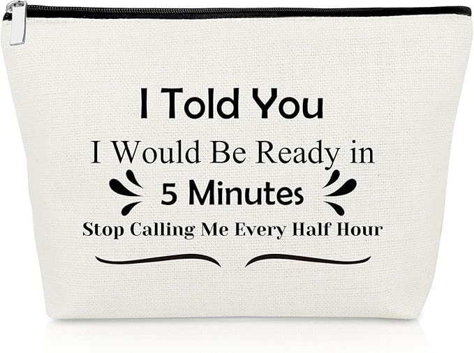 Prank Gifts for Friends Funny Makeup Bag Novelty Friendship Gifts for Girls Cosmetic Bag Humorous Birthday Present for Bestie Colleague Christmas Graduation Present for Sister Cousin Cosmetic Pouch