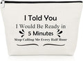 Prank Gifts for Friends Funny Makeup Bag Novelty Friendship Gifts for Girls Cosmetic Bag Humorous Birthday Present for Bestie Colleague Christmas Graduation Present for Sister Cousin Cosmetic Pouch