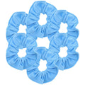 Large Solid Scrunchie - Set of 6 - Light Blue