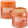 Raw Batana Oil for Hair Growth - 100% Pure, Organic 4oz Batana from Honduras for Thick and Strong Natural Hair - Dr. Sebi Unrefined Cold Pressed Cosmetic Scalp Mask for Men & Women (2 Pack)