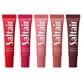 Saltair Hydrating Lip Oil Balm, Clear and Tinted Lip Gloss, Everyday Shades 5-Pack. Moisturizing Vegan Conditioning for Dry Cracked Lips with Glossy High-Shine Finish. Coconut Vanilla Flavor