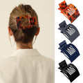 Velscrun Flat Hair Clips for Women Girls, Bright Navy Blue Lay Flat Claw Clips, Strong Hold Large Hair Clip for Thick Hair, French Duck Billed Hair Jaw Claw Clip, Non Slip Grip for Daily Styling