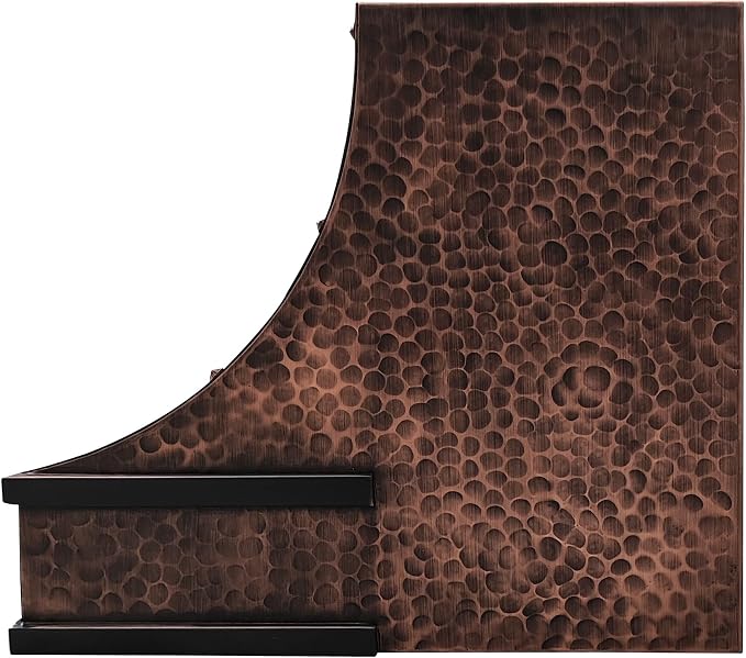 CT Copper Tailor Sloped Copper Vent Hood Island Mount, 1260 CFM Exhaust Fan - Image 5
