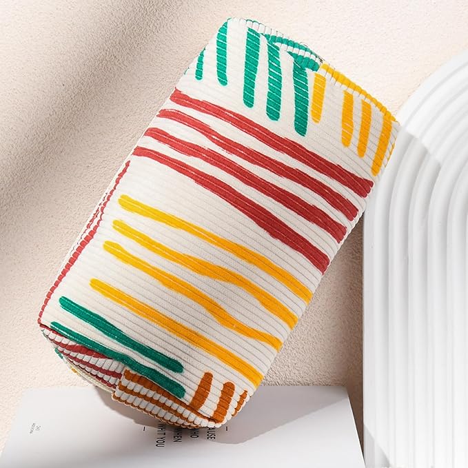 SOIDRAM Makeup Bag Preppy Cosmetic Bag Bulk Makeup Pouch Personalize Travel Toiletry Bag Organizer Cute DIY Makeup Brushes Storage Bag for Women