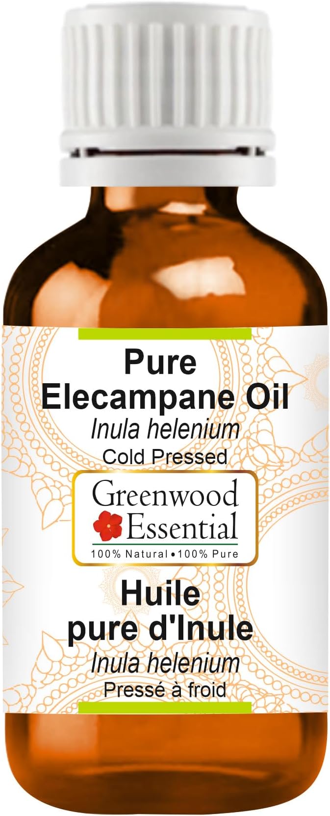 Greenwood Essential Pure Elecampane Oil (Inula helenium) Cold Pressed 50ml (1.69 oz)