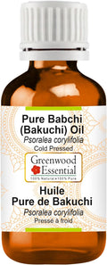Greenwood Essential Babchi (Bakuchi) Oil (Psoralea corylifolia) | Cold Pressed | Natural | Undiluted | For Diluting Essential Oils | For Skin & Massage | Men & Women | 30ml (1 oz)