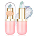 Metallic Blue Lipstick Makeup, Holographic Glitter Lip Stick Long Lasting Lightweight Non-Sticky Hydrating Lip Tinted Full Coverage High-Shine Sparkling Shimmer Lipstick for Women