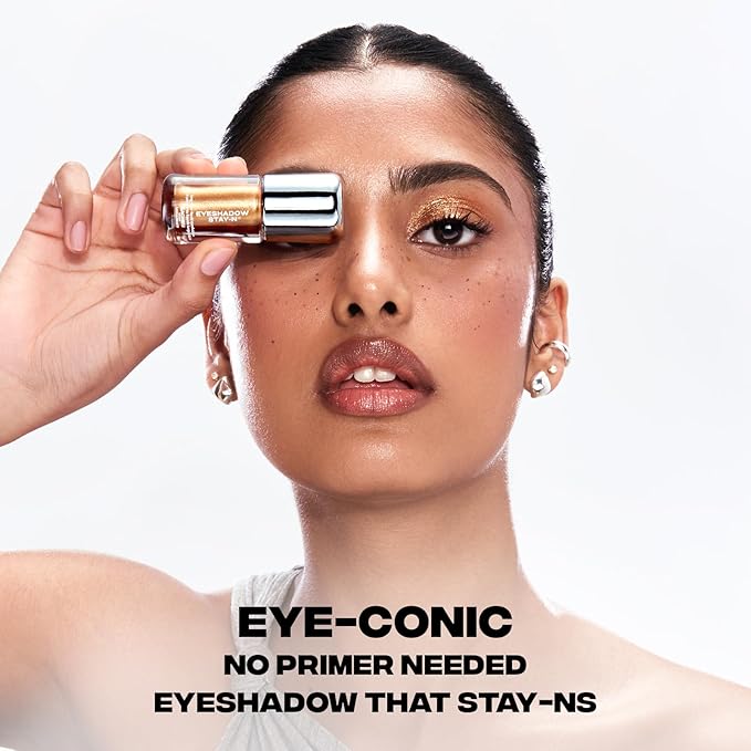 Sacheu Liquid Eyeshadow STAY-N Longwear Eye Makeup — Buildable Highly Pigmented & Blendable Eye Shadow Cream in Matte & Shimmer Finishes, Sun-LIT