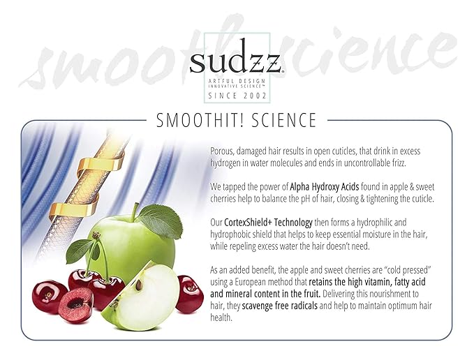 SUDZZFX TAME Smoothing Conditioner – Hydrating & Moisturizing Hair Treatment – Frizz Control, Color Safe, Sulfate-Free, Paraben Free – Conditioner for Dry & Damaged Hair, 33.8 fl oz