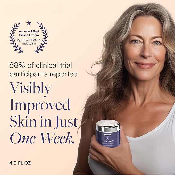 SKINTENSIVE Arnica Bruise Cream for Thin Skin - Moisturizing, Vitamin K C and E, Skin Renewal, 4 Oz [Jar May Vary]