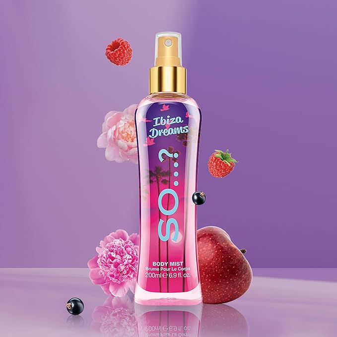 So...? Ibiza Dreams Body Mist for Women - 6.9 oz Body Mist - Pack of 2
