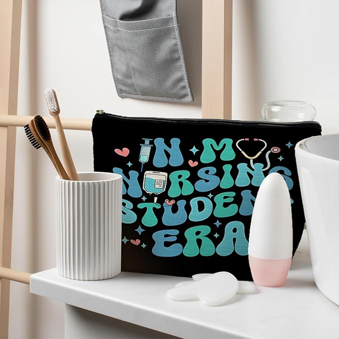 Nursing Student Gifts, in My Nursing Student Era Makeup Bag, Nursing Students Cosmetic Bags