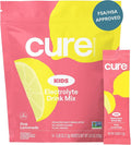 Cure Hydration - Kids Electrolyte Drink Mix | Plant-Based Pediatrician Formulated Rehydration | No Added Sugar, FSA-HSA, Non-GMO, Gluten-Free, No Artificial Flavors | 14 Packets - Pink Lemonade