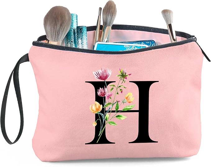 Birthday Inspirational Bridesmaid Proposal Team Small Gifts for Women Mom Aunt Teacher Sister Coworkers Makeup Cosmetic Bag Travel with Mirror Mothers Day Christmas Graduation H