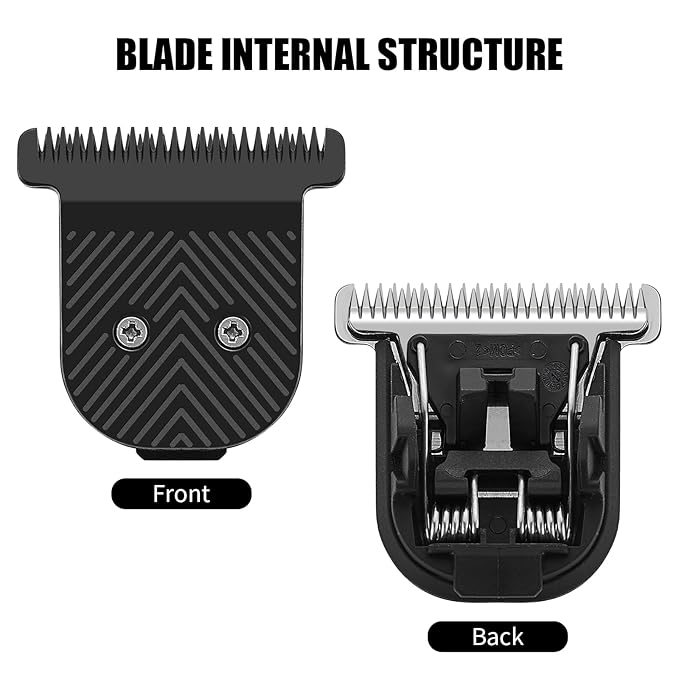 2Pack Premium Stainless Steel T-Blade, Compatible with MANSCAPED The Beard Hedger, for Precision Facial Hair Trimming.