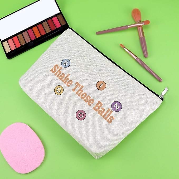 Bingo Gifts Bingo Lover Makeup Bag Gambler Gift Gambling Player Cosmetic Bag for Her Woman Sister Best Friend Funny Gambling Presents Friendship Travel Cosmetic Pouch Christmas Birthday Presents