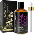 MAYJAM 100ML/3.38FL.OZ Grape Fragrance Oils with Glass Dropper, Essential Oils for Diffusers for Home, Long Lasting Scented Oils for Diffusers Soap Candle Making
