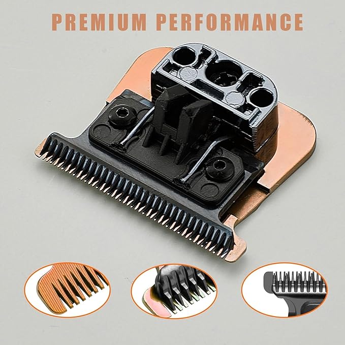 FX707Z Replacement Blades Compatible with BaBylissPRO FX787 & FX726 Trimmers, for Outlining Hair Trimmers (FX787) - rose gold
