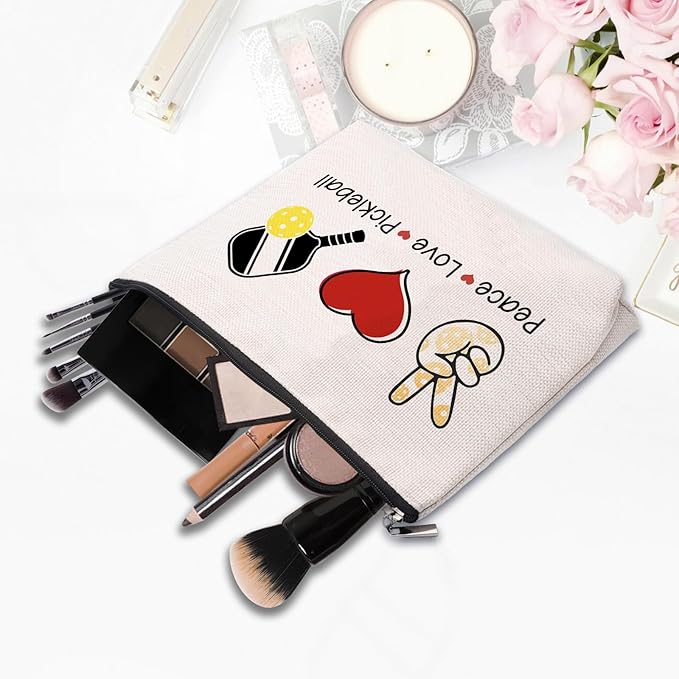 Ball Gifts for Women Ball Player Makeup Bag, Gifts for Ball Lover Makeup Zipper Pouch Bag, Ball Lover Accessories Gift For Women
