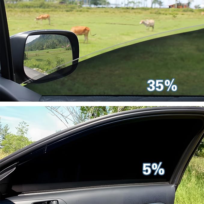 Car Window Tint 70% VLT 30" in x 15'Ft - Ceramic Privacy Window Film for Car, Blocks 99% UV & IR Rays, Heat Resistant Anti-Glare Film for Auto Windshield, Scratch Resistant Sun Shade Tint