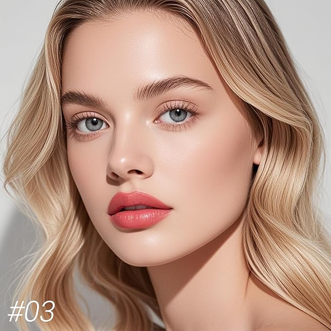 Erinde Matte Lipstick Lip Liner Crayon for Women, 24 Hour Lipstick Lip Liner Pencil, Neutral Lip Stick Lipliner Waterproof Long Lasting Smudge Proof, Vegan & Cruelty-Free, 03 Nude Pink