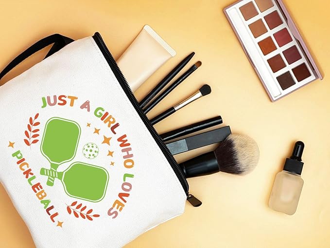 Pickleball Gifts for Women,Pickleball Lover Gifts,Pickleball Accessories Women,Pickleball Cosmetic Makeup Bag,Pickleball Party Gifts,Birthday Gifts for Teen Girls