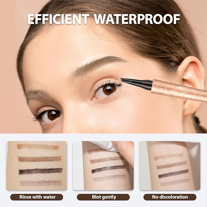 Microblading Eyebrow Pencil for Women'S Eye Makeup Beauty Freckle Pen Trimmer Lapiz De Cejas Eyebrow Shaper,Brown
