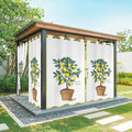 Lemons Outdoor Curtains for Patio Summer Fruit Lemon Tree Waterproof Outside by Unknown