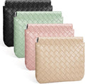 BUSOHA 4 PCS Small Makeup Bag for Purse, Mini Portable Cosmetic Bags for Women, Weave Coin Purse Lipstick Cosmetic Accessories Organizer, Small Travel Kit Storage Pouch
