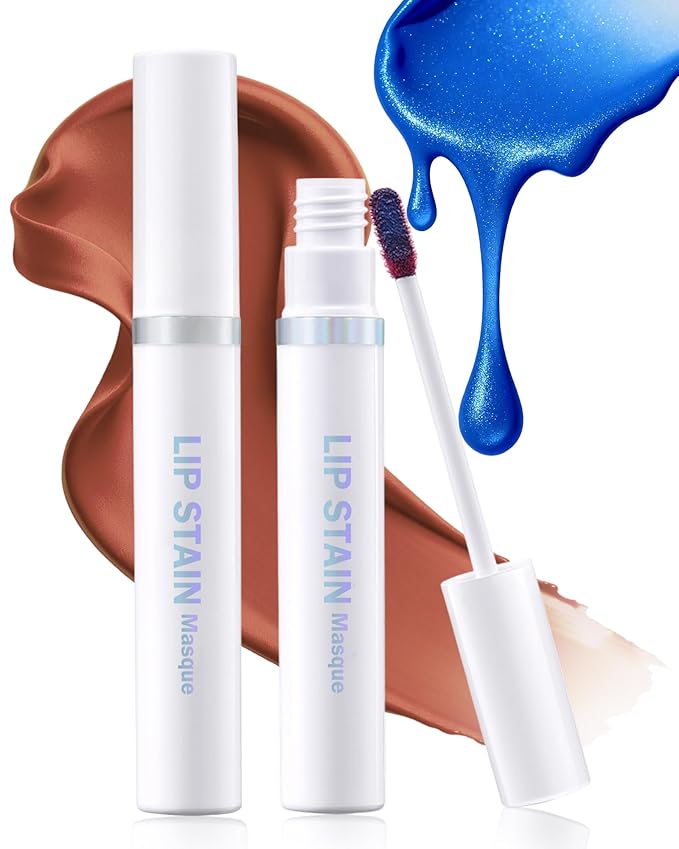 Lip Stain Masque Lip Liner Stain Long Lasting Waterproof Lip Tint Stain Semi-Permanent Lip Tattoo Transfer Proof Non-Drying Matte Finish Suitable for Women's Daily Lip Makeup