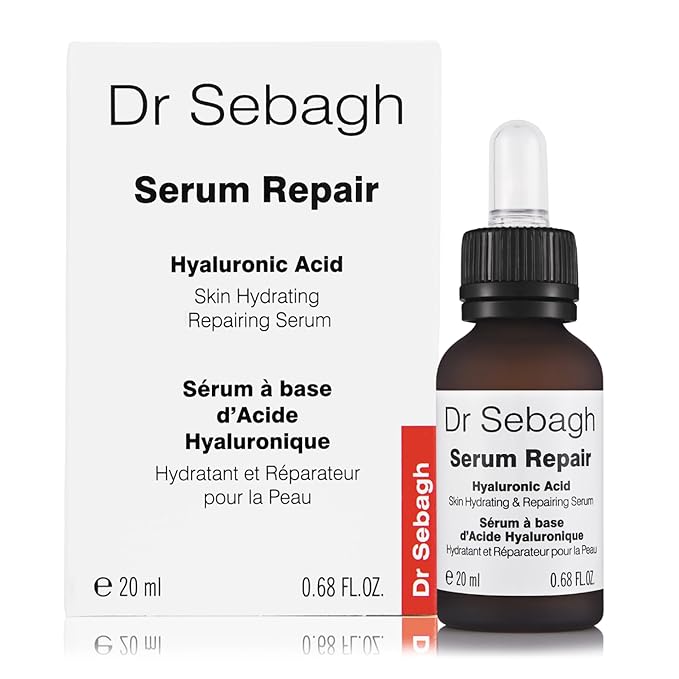 Dr Sebagh Serum Repair (0.68 fl oz) - Award-Winning Hyaluronic Acid Facial Hydrator - Anti Aging & Wrinkle - Skin Moisturizing & Repairing Formula - Collagen Boosting Youthful Glow For Women & Men