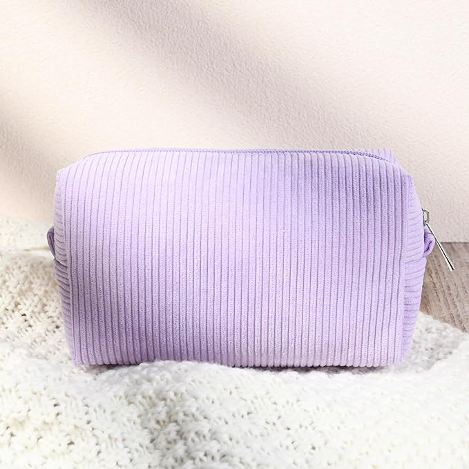 SOIDRAM Makeup Bag Preppy Cosmetic Bag Bulk Makeup Pouch Personalize Travel Toiletry Bag Organizer Cute DIY Makeup Brushes Storage Bag for Women