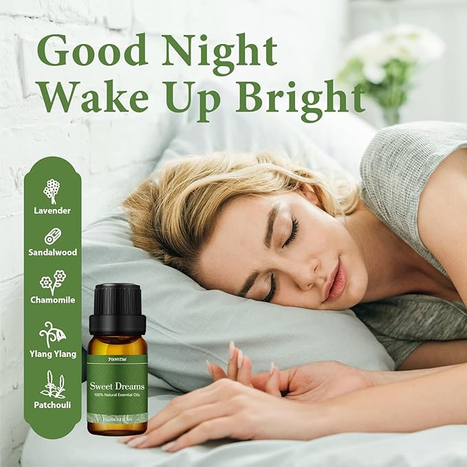 Essential Oils Blends Set for Diffusers for Home, Aromatherapy Diffuser Oil Scents - Calming, Sweet Dreams, Immunity, Relax, Mood, Fresh Air, Fragrance Oils for Diffusers, Massage, for Halloween6*10ML
