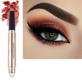 Eyeshadow stick and Sponge Makeup Brush,glitter primer palette Smooth Cream Shimmer Pencil Long Lasting Waterproof Highlighter Hypoallergenic Multi-Dimensional eyes Look