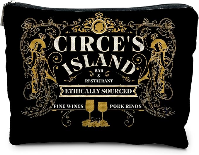 Funny Greek Mythology Circe's Island Makeup Bag, Greek Mythology Gifts, Literature Gifts, Dark Academia Cosmetic Bag Toiletry Bag for Women